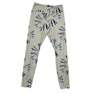Nike One Luxe Womens Tie Dye Sunburst Logo Mid-Rise 7/8 Leggings Mid Rise Small